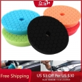 5PCS Car Sponge Polishing Pad 6 inch Auto Polishing Disc Buffing Waxing Wheel Car Beauty Cleaning Tool For Polisher Adapter|Pol