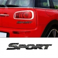 1pc 3d Carbon Fiber Sport Logo Emblem Badge Sticker Auto Trunk Racing Sport Word Letter Logo Emblem Badge Decal Car Accessories