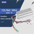 72v 96v 5000w Brushless Motor Speed Controller 100a 36mosfet 120degree Phase With Sensor Hall For Electric Bike Car Motorcycle -