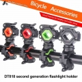 Bicycle Light Holder Bike Accessories LED Handlebar Flashlight Bracket Pump Stand Support 360° Rotation Headlight Clip Clamp|Bic