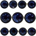 52mm Boost/vacuum/water Temp/oil Temp/oil Press/voltage/tachometer/air Fuel Ratio/egt Gauge Analog Blue Led+ 52mm Gauge Pods - W