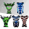 Recrist Universal Motorcycle Tank Pad Protector 3d Creative Dragon Fishbone Decal Sticker For Zx6r Ninja Cbr Gsxr Free Keychain