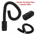 Universal Flexible Engine Heater Ducting Pipe+intake Filter Air Intake Hose Pipe Inlet Outlet Exhaust Hose Tube For Car Filter -