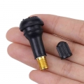 5PCS Black Rubber TR 413 Snap In Car Wheel Tyre Tubeless Tire Tyre Valve With Dust Caps Wheels Tires Parts Car Auto Accessories|