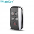 Whatskey For Land Rover Range Rover Sport Evoque Discovery 4 For Jaguar Freelander Xfl Xe Xj Smart Remote Car Key Shell 5 Button