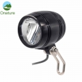 Onature electric bike light headlight 100 lux input DC 12V 36V 48V 60V aluminum led ebike front light electric bike accessories|