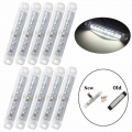 10pcs Side Marker LED 24v Truck Camion White 9 SMD LED Auto Car Bus Truck Wagons Side Marker Indicator Trailer Light|Truck Light