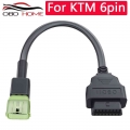 OBD2 Cable For KTM 6 Pin To OBD 16 Pin Adapter For TuneECU Software To Motorcycle Motorbikes For YAMAHA 3pin For SUZUKI 6Pin|Car