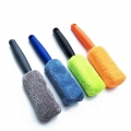 1pc Car Wash Detailing Car Cleaning Brush Microfiber Wheel Rim Brush For Car Trunk Motorcycle Auto Detailing Brush - Sponges, Cl