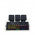 10 Way Relay Fuse Relay Box 10-slot Blade Holder Block Plastic For Motor-home Automotive Car Accessories With Relay And Terminal