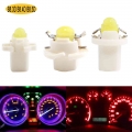 B8.3D B8.4D B8.5D 10PCS 12V COB Led Bulb Car Motorcycles Interior Dashboard Reading Signal Indicator Lights White Red Blue Amber