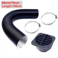 75mm / 60mm Diesel Heater Duct Hose Pipe Air Duct Air Vent Outlet Hose Clip For Webasto Eberspach Diesel Parking Heater - Heater