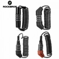 ROCKBRO 1.5M Bicycle Lock Scooter Disc Helmt Bag 4 Digit Combination Steel Cable Password Bike Lock Motorcycle Bike Accessories|