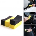 Car Professional Wax Foam Polishing Sponge Car Wash Curved Foam Sponge EVA Cleaning Tool Auto Care U Shape Tyre Tire Brush|Spong