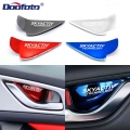 Car Interior Stickers Door Bowl Handle Cover Trim Case Decoration Accessories For Mazda Skyactiv Technology Logo 3 6 Cx 5 Cx3 Bk