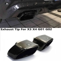 1 Pair Exhaust Tip For Bmw G01 G02 X3 X4 In 2019-2020 Stainless Steel Muffler Tip Exhaust Pipe Square Tailpipe - Mufflers - Offi