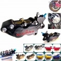 Motorcycle HF6 Axial Front Rear Brake Calipers 40mm Mounting 4 Piston Universal For Honda Yamaha Kawasaki Suzuki Ducati BWS Etc|