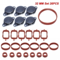 Swirl Flap Blanks Plate & Intake Inlet Manifold Gasket Seal For BMW M57 E39 E60 E53 E83 E65 E61 E65 E70 E71 E92 X3 116177901