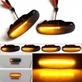 2X Dynamic Smoke LED Side Marker Light Turn Signal Lamp For Fiat Panda Punto Evo Stilo Qubo Peugeot Citroen Lancia Musa 350|Sign