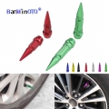 1Pcs Universal Aluminum Alloy Motorcycle Car Auto Bike Spike Shape Dustproof Tire Wheel Stem Valve Caps Car Styling Tunning|Valv