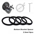 Bottom Bracket Spacer 10mm Adapter For Bafang Bbs01/bbs02b/bbshd/tsdz2 Motor Aluminum Washer Bbs Conversion Gasket 2.5mm*4pcs -