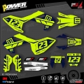 PowerZone Custom Team Graphics Decals 3M Stickers Kit For Husqvarna Sticker 2016 18 TC FC TX FX FS 2017 19 TE FE 125 450cc 44|D