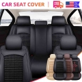 Car Seat Cover Full Set Luxury Automotive Seat Cushions for SUV Trucks Sedan Front Rear Leather Seat Covers Interior Accessories