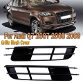 Pmfc Fog Light Grille Car Front Lower Bumper Cover Grille Plastic Black For Audi Q7 2007 2008 2009 4l0807681 4l0807682 - Racing