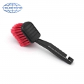 Car Wheel Brush Tire Cleaner With Red Bristle And Black Handle Washing Tools For Auto Detailing Motorcycle Cleaning Carclean - S