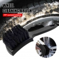 Auto Tire Rim Brush Wheel Hub Cleaning Brushes Car Wash Detailing Wheels Cleaning Brush Microfiber Wheel Rim Brush Washing Tool|