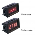 2 in 1 LED Tachometer Gauge Digital RPM Voltmeter for Auto Motor Rotating Speed|Volt Meters| - ebikpro.com