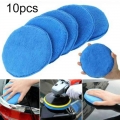 10pcs 5 Inch 125mm Car Polishing Pads Wax Foam Sponge Microfiber Machine Waxing Polisher Cleaning Buffer For Clean Cars|Polishin