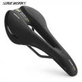 Cycling Saddle Hollow Middle Hole Breathable Waterproof Comfortable Seat Outdoor Sports Road Mountain Bike Cushion For Men - Bic