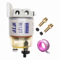 R12T Fuel Filter/Water Separator 120AT NPT ZG1/4 19 Automotive Parts Complete Fits Diesel Engine(Include Four Fittings)|Fuel Fil