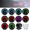 2" 52mm Universal Car Auto LED Gauge Water Oil Temp/Pres Volt Tacho Boost PSI/BAR AFR EGT Gauge Digital LED With Gauge Hold