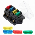 12V/24V 4 Way Car Truck Auto Blade Fuse Box Holder Circuit Standard ATO +4X Fuse|fuse box holder|blade fuse box holderfuse box -