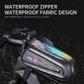 Bicycle Bag Rainproof Ultralight Frame Front Top Tube Cycling Bag Handlebar Riding Waterproof Mobile Phone Bicycle Accessories|