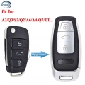 Car Modified Remote Key Shell Keyless Smart Key Case Blank Cover Upgrade For Audi A3 A4 A6 A8 Tt Q2 Q3 Q5 Q7 S3 A5 A7 Rs3 - Car