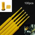 100pcs Up Paint Micro Brush Tips Auto Mini Head Brush Car Parts Head 1.0mm Mini Spray Car Applicator Stick - Sponges, Cloths &am