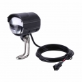 e bike light headlight 85 lux input DC 36V 48V 60V ebike lamp install handlebar LED electric bicycle light with horn|Bicycle Li