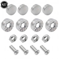 4pcs/set Chrome Anti-theft Screws Car License Plate Bolts Frame Screws - Nuts & Bolts - ebikpro.com