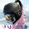 Motorcycle predator casque moto helmet braids helmet decoration dirty braid ponytail, super personality cool look back focus New