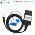 Newest FNR 4 IN 1 with USB Dongle Vehicle Key Programming for Nissan/Renault Key Prog 4 in 1USB Key Programmer No Need Pin Code|