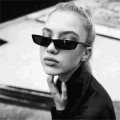 Small Rectangle Sunglasses Women's Retro Small Frame Sun Glasses Vintage Square Narrow Sunglasses Trending UV400 Eyewear| |