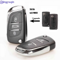 Jingyuqin Ce0536 Modified Flip Remote Key Shell For Peugeot 307 408 308 For Citroen C-triomphe C-quatre C3 C4l C5 - Car Key - Of