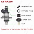 4sets For Honda fuel injector repair kits For Parts# 06164 P2J 000 06164 P2A 000 For AY RK210|Fuel Injector| - O