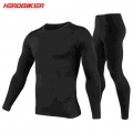 Herobiker Motorcycle Thermal Underwear Set Men's Motorcycle Skiing Winter Warm Base Layers Tight Long Johns Tops & Pants