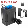 Bicycle Lamp Power Bank For 4/6 18650 Battery USB Charging 5V/2A DC Output 8.4/12.6V/2A Led Bike Light Pack Case Box Waterproof