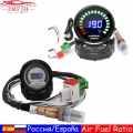 Digital Car Auto Air Fuel Ratio Gauge 12v Racing Air Fuel Meter Indicator For Car 52mm Gauge Afr Meter Narrowband O2 Sensor - Bo