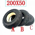 3 types 8" 200x50 tire include solid/foam filled and tube and tyre include For Electic Scooter Motorcycle ATV Moped Parts|T